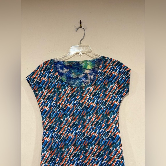 Animapop Italy Reversible Dress Abstract Artsy NWT No Iron Travel Women’s Sz S - Picture 11 of 15